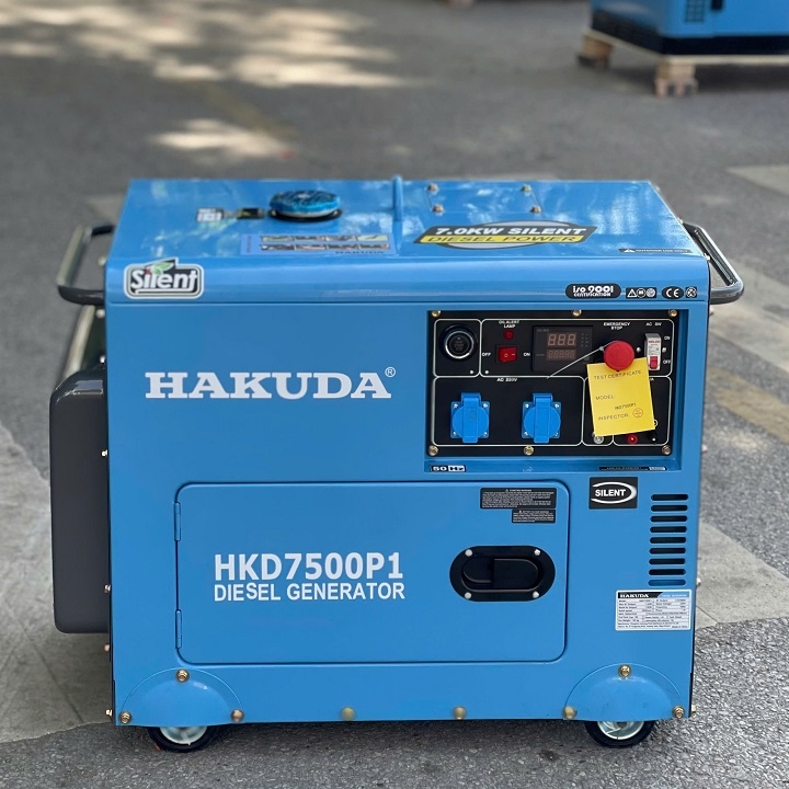Máy Phát Điện Chạy Dầu 7KW Hakuda HKD7500P1