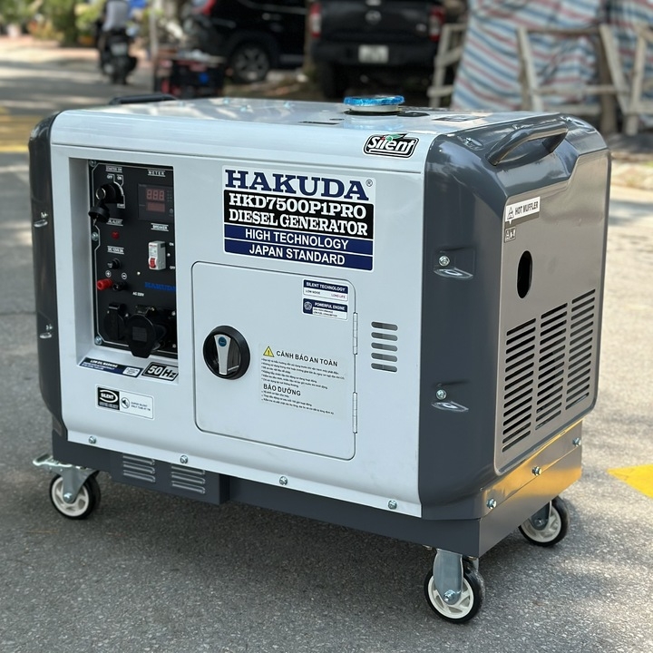 Máy Phát Điện Chạy Dầu 7KW Hakuda HKD7500P1PRO Siêu Cách Âm