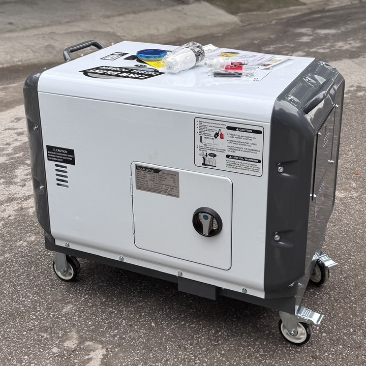 Máy Phát Điện Chạy Dầu 7KW Hakuda HKD7500P1PRO Siêu Cách Âm