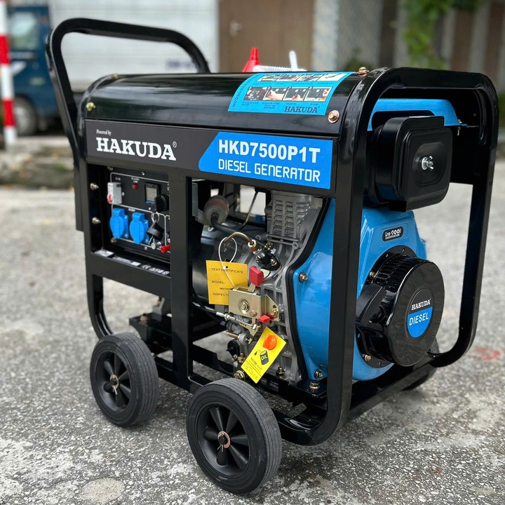 Máy Phát Điện Chạy Dầu Hakuda 7KW HKD7500P1T