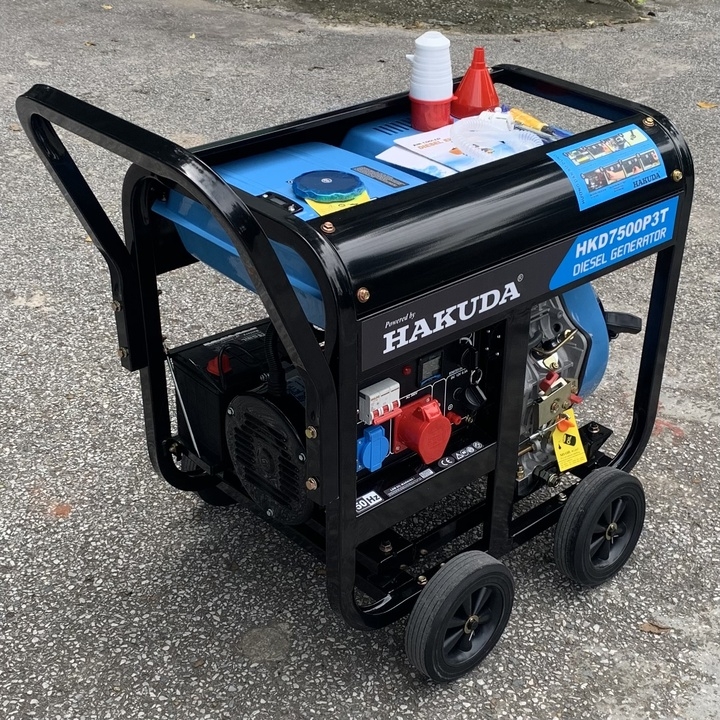 Máy Phát Điện Chạy Dầu Hakuda 7KW HKD7500P3T 3 Pha