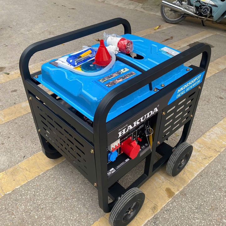 Máy Phát Điện Chạy Dầu 8KW Hakuda HKD8500P3T 3 Pha