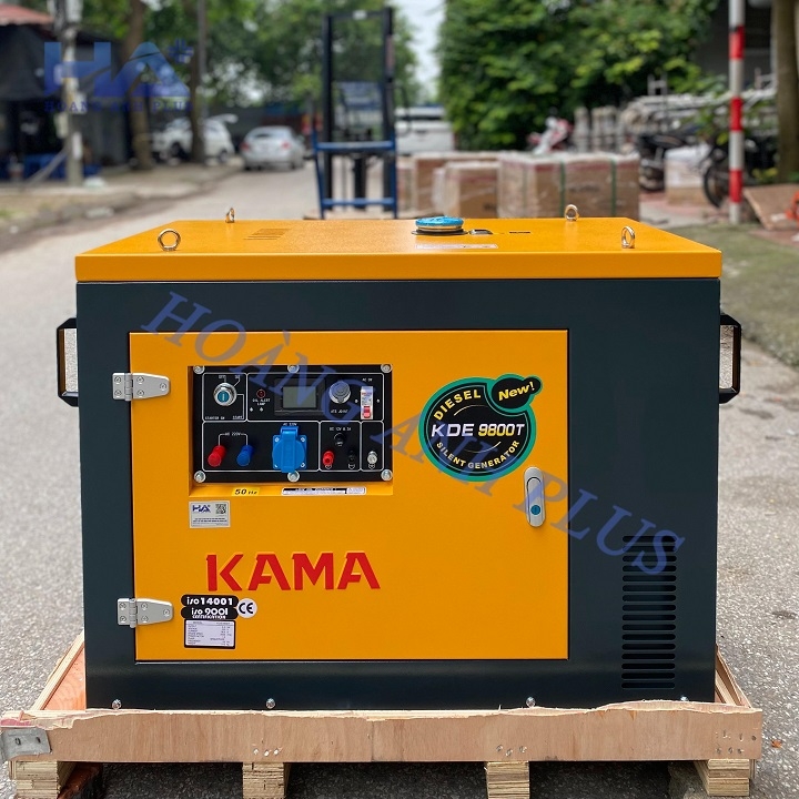 Máy Phát Điện Chạy Dầu 8Kw Kama KDE9800TN Siêu Cách Âm