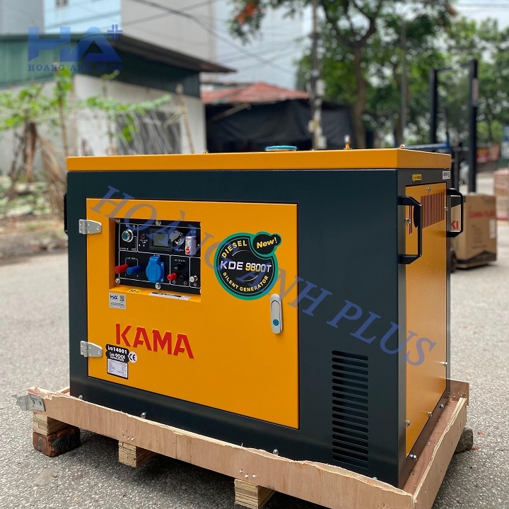 Máy Phát Điện Chạy Dầu 8Kw Kama KDE9800TN Siêu Cách Âm