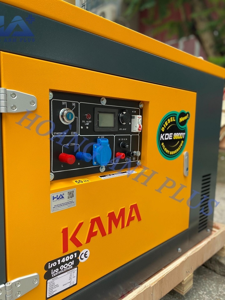 Máy Phát Điện Chạy Dầu 8Kw Kama KDE9800TN Siêu Cách Âm