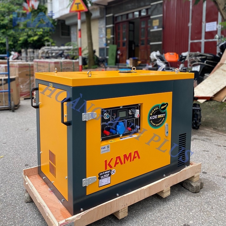 Máy Phát Điện Chạy Dầu 8Kw Kama KDE9800TN Siêu Cách Âm