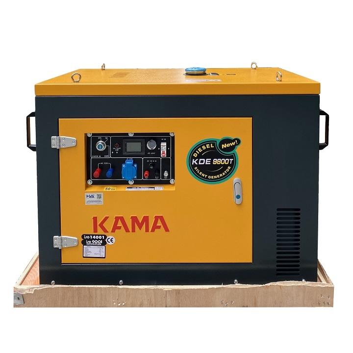Máy Phát Điện Chạy Dầu 8Kw Kama KDE9800TN Siêu Cách Âm
