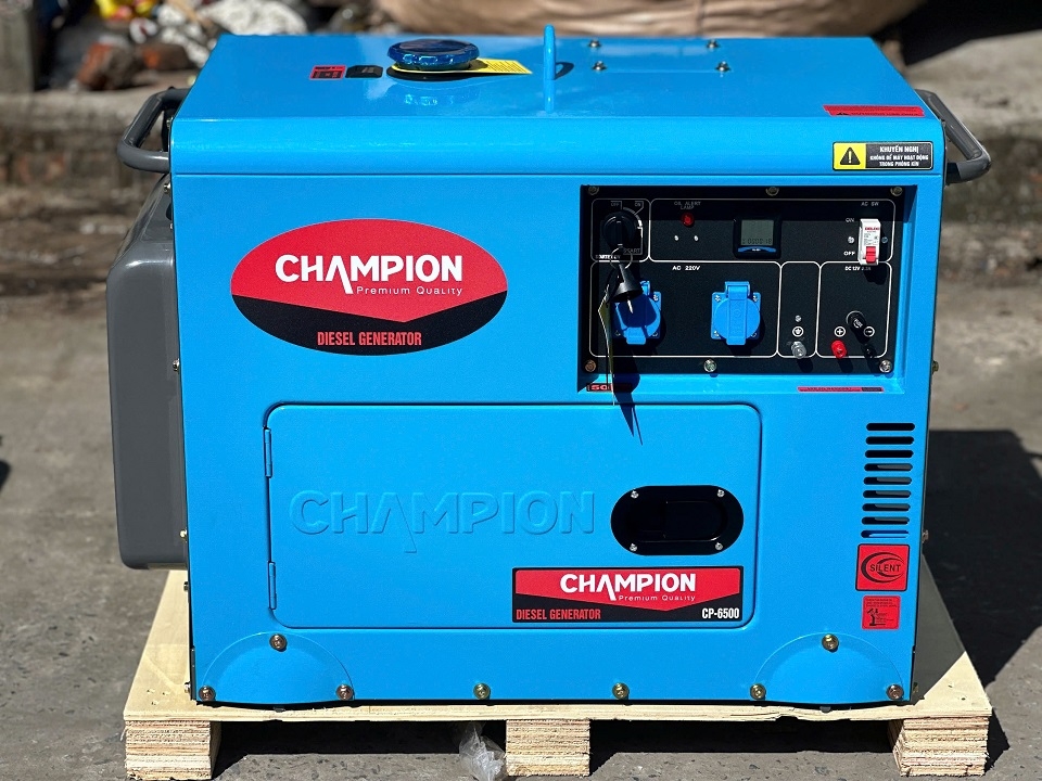 Máy Phát Điện Chạy Dầu Champion 5KW CP-6500 Cách Âm