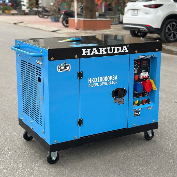 Máy Phát Điện HAKUDA 10KW 3 Pha Chạy Dầu HKD10000P3A