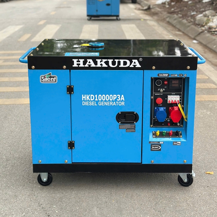 Máy Phát Điện 10KW 3 Pha Chạy Dầu HAKUDA HKD10000P3A
