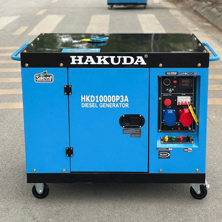 Máy Phát Điện HAKUDA 10KW 3 Pha Chạy Dầu HKD10000P3A