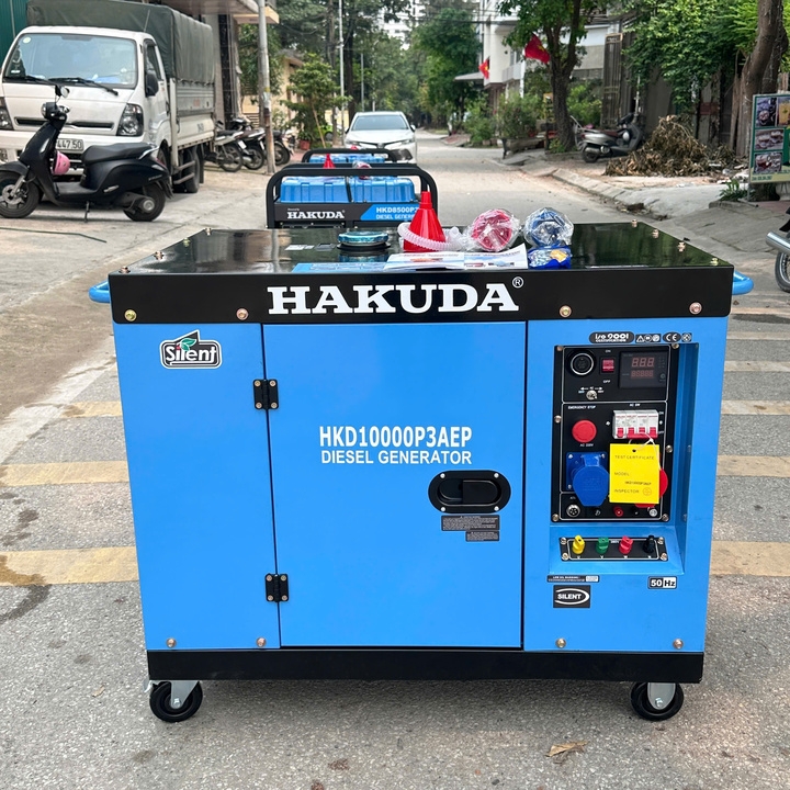 Máy Phát Điện Chạy Dầu 10KW Hakuda HKD10000P3AEP 3 Pha