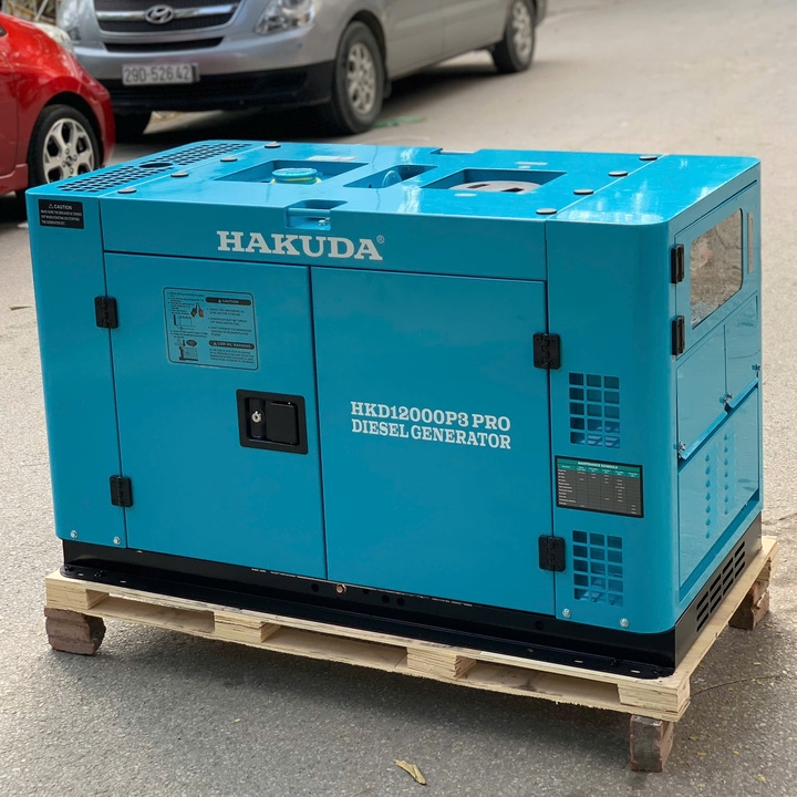 Máy Phát Điện 12Kw Chạy Dầu Hakuda HKD12000P3 PRO 3Pha Siêu Cách Âm