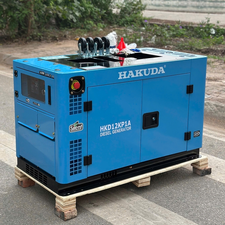 Máy Phát Điện 12Kw Chạy Dầu HKD12KP1A Hakuda Siêu Êm