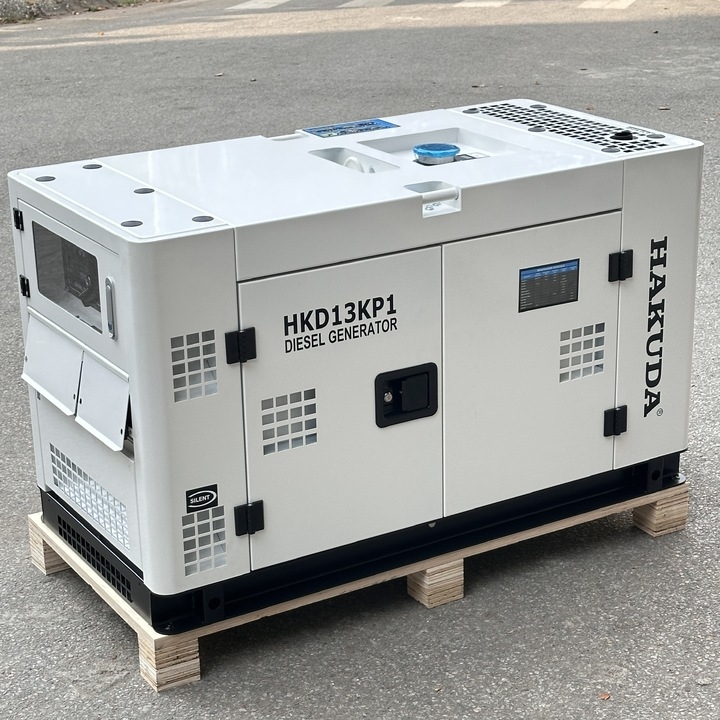 Máy Phát Điện 12KW Hakuda Chạy Dầu HKD13KP1 Siêu Cách Âm