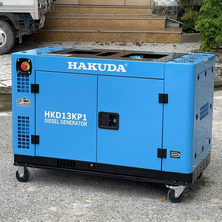 Máy Phát Điện Chạy Dầu 12KW Hakuda HKD13KP1 Siêu Cách Âm