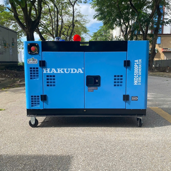 Máy Phát Điện 15KW Chạy Dầu Hakuda HKD15000P1A Siêu Cách Âm