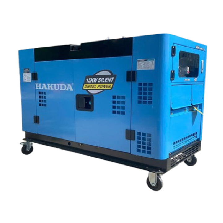Máy Phát Điện 15KW Chạy Dầu Hakuda HKD15000P1A Siêu Cách Âm
