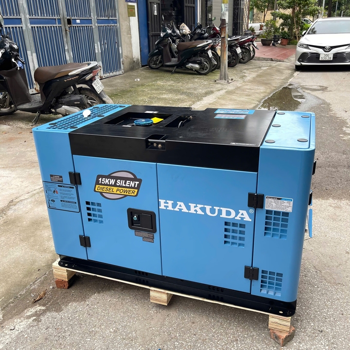 Máy Phát Điện 15KW Chạy Dầu Hakuda HKD15KP3EP Siêu Cách Âm