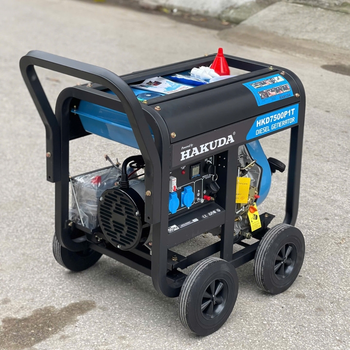 Máy Phát Điện Chạy Dầu Hakuda 7KW HKD7500P1T