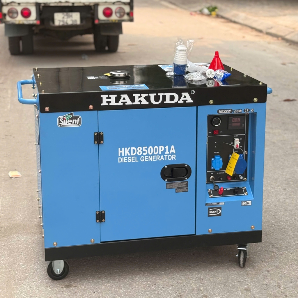 Máy Phát Điện Chạy Dầu 8KW Hakuda HKD8500P1A
