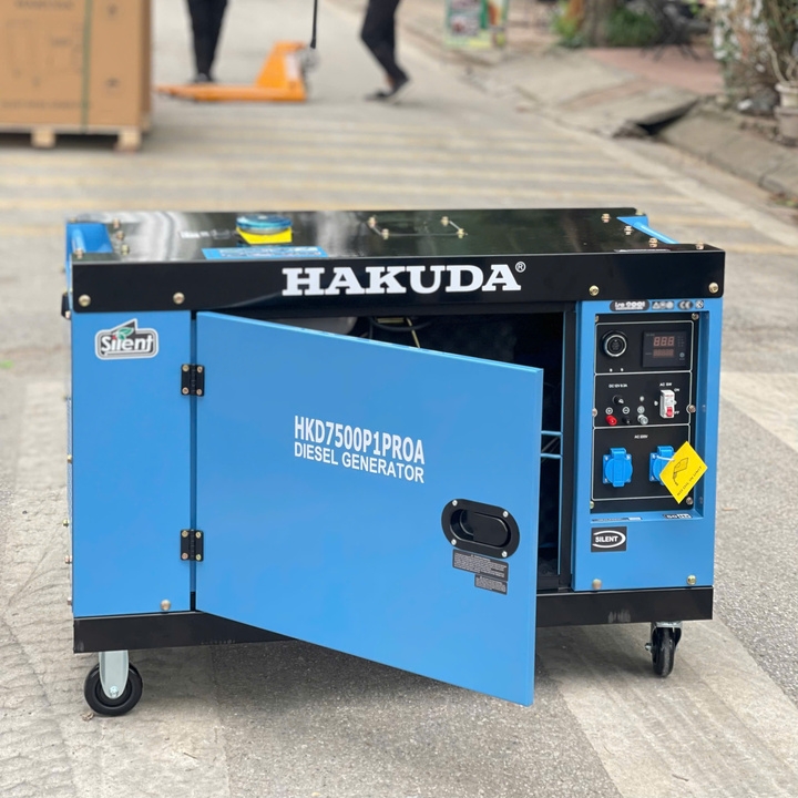 Máy Phát Điện Hakuda 7KW HKD7500P1PROA Chạy Dầu Siêu Cách Âm