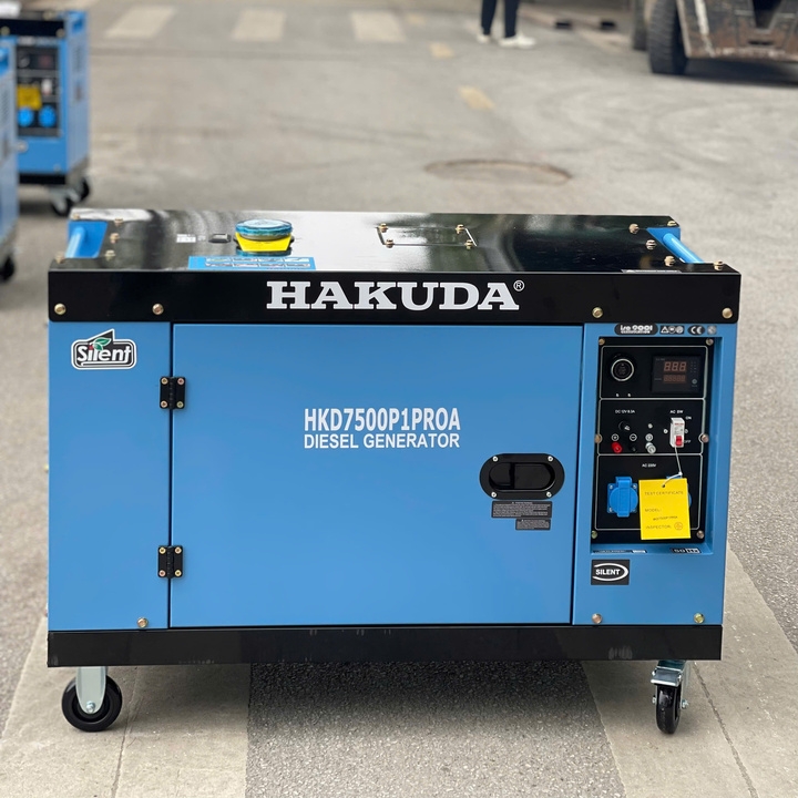 Máy Phát Điện Hakuda 7KW HKD7500P1PROA Chạy Dầu Siêu Cách Âm