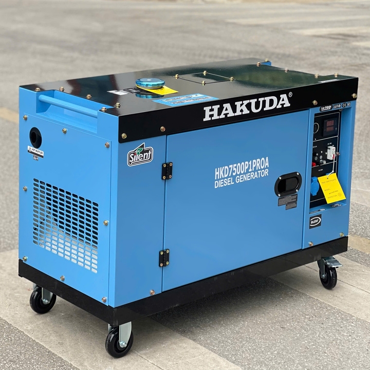 Máy Phát Điện Hakuda 7KW HKD7500P1PROA Chạy Dầu Siêu Cách Âm