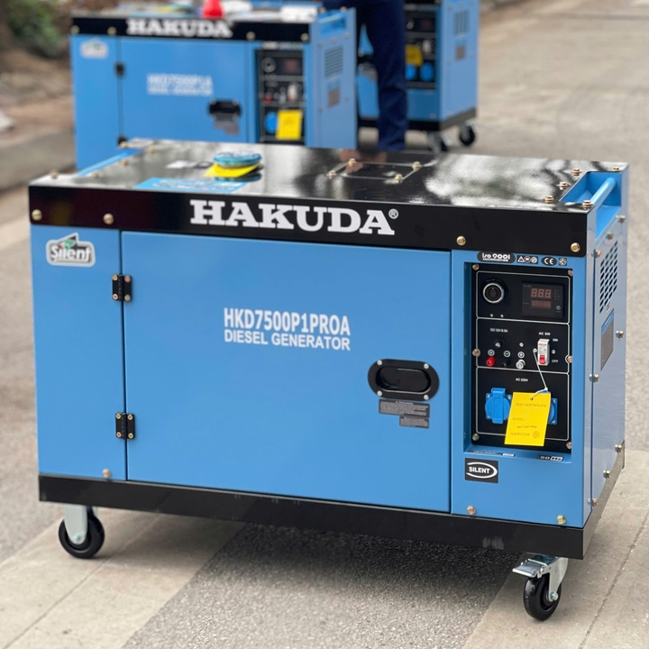 Máy Phát Điện Hakuda 7KW HKD7500P1PROA Chạy Dầu Siêu Cách Âm