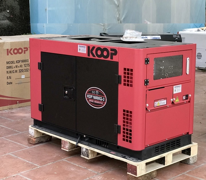 Máy Phát Điện Chạy Dầu 15KVA Koop KDF16000Q 3 Pha