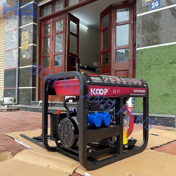 Máy Phát Điện Chạy Dầu Koop 7.5Kw(9.3kva) KDF9500XE Đề