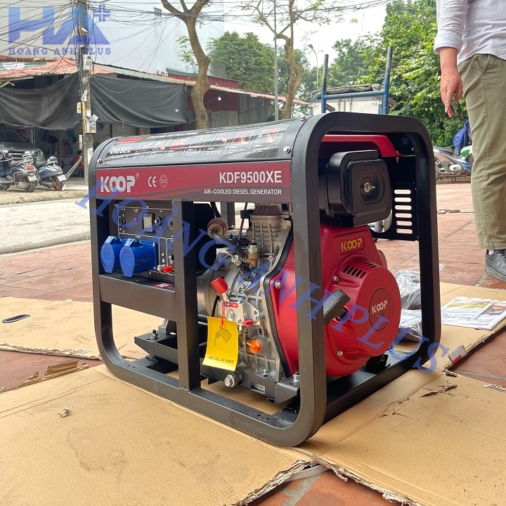 Máy Phát Điện Chạy Dầu Koop 7.5Kw(9.3kva) KDF9500XE Đề