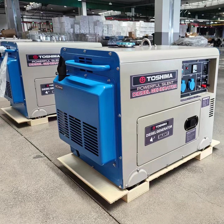 Máy Phát Điện Chạy Dầu Toshima 5KW T6500ETK Đề Nổ