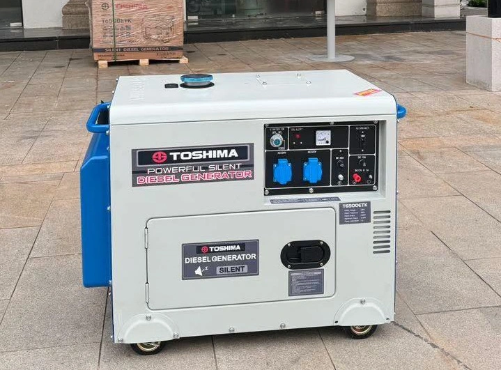 Máy Phát Điện Chạy Dầu Toshima 5KW T6800ETK Đề Nổ
