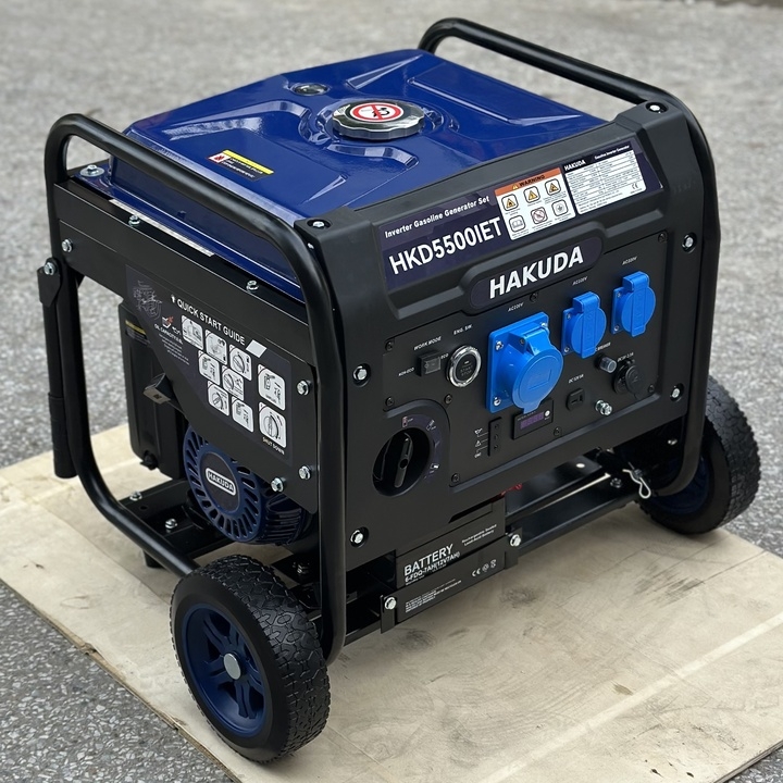 Máy Phát Điện Chạy Xăng 5KW Inverter Hakuda HKD5500IET