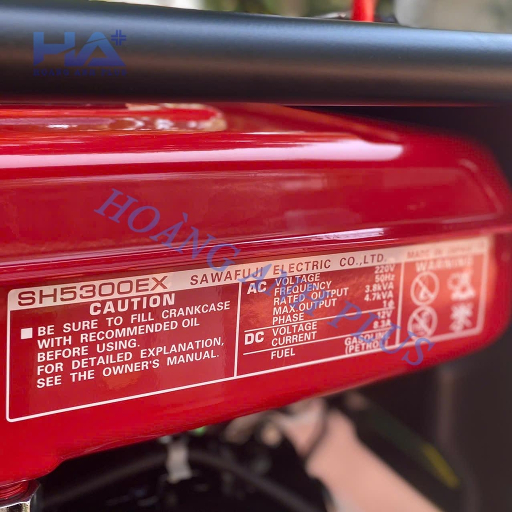 Máy Phát Điện Chạy Xăng Elemax 4.7KVA SH5300EX