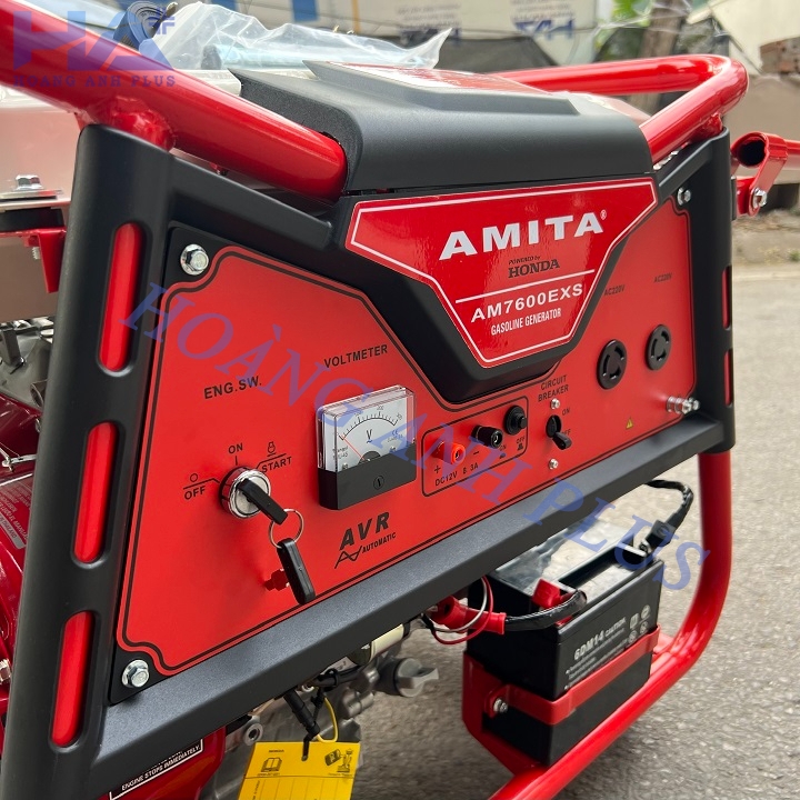 Máy Phát Điện Chạy Xăng Honda Amita 5Kw AM-7600EXS Có Đề
