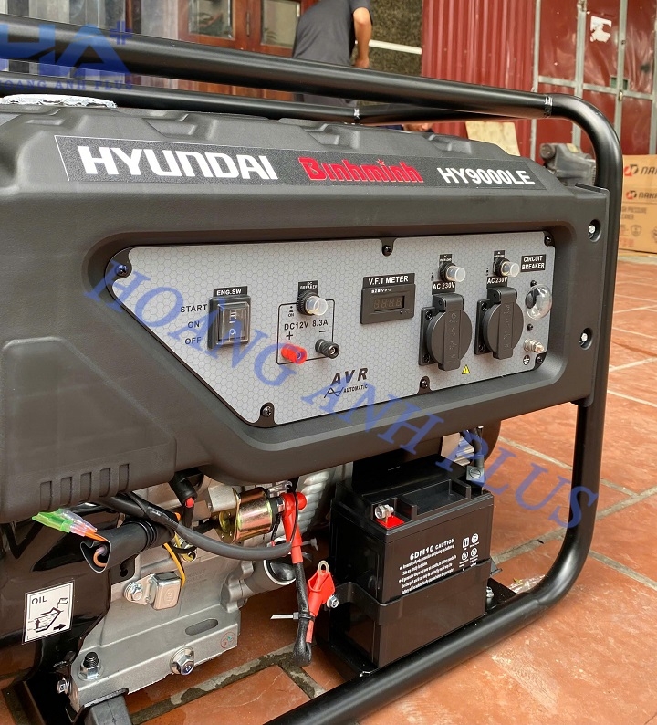 Máy Phát Điện Chạy Xăng Hyundai 6.0Kw-6.5Kw HY9000LE
