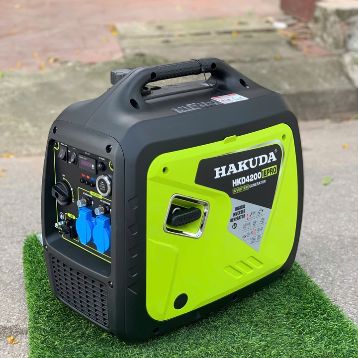 Máy Phát Điện Chạy Xăng Inverter 4.2KW Hakuda HKD4200IEPRO Đề Siêu Cách Âm