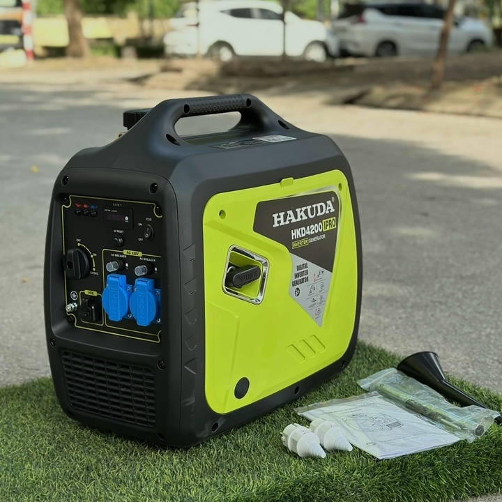 Máy Phát Điện Chạy Xăng Inverter Hakuda 4.2KW HKD4200IPRO Siêu Cách Âm