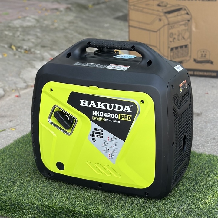 Máy Phát Điện Chạy Xăng Inverter Hakuda 4.2KW HKD4200IPRO Siêu Cách Âm