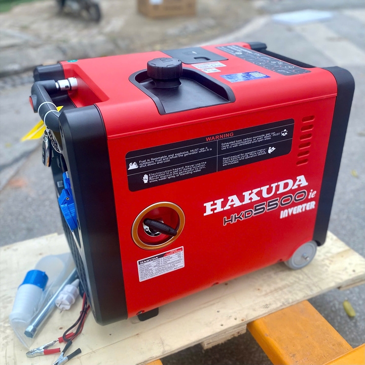 Máy Phát Điện Inverter Chạy Xăng HKD5500IE Hakuda 5KW Siêu Cách Âm