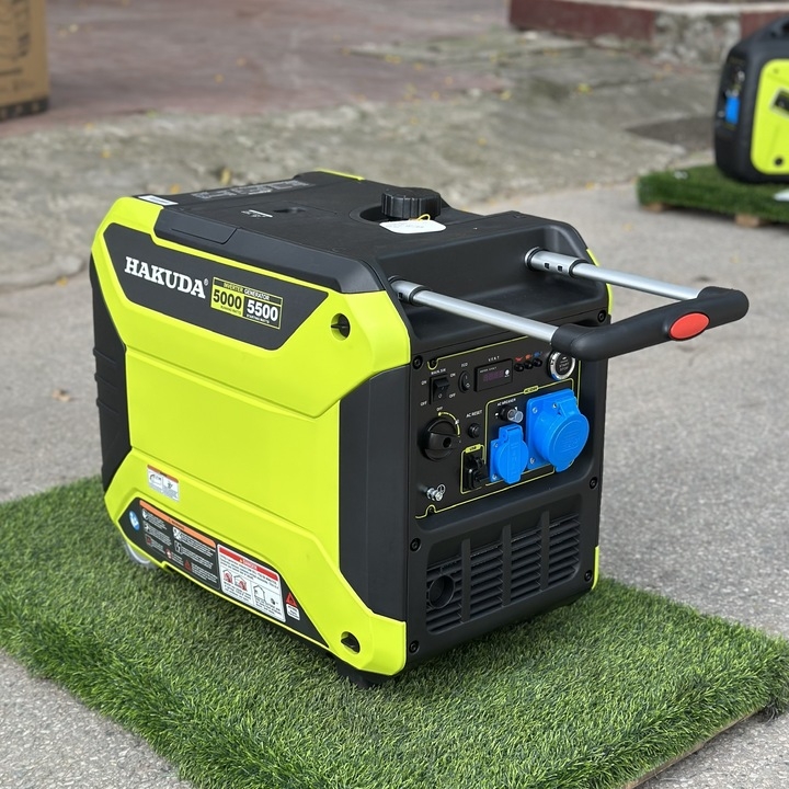 Máy Phát Điện Chạy Xăng Inverter Hakuda 5KW HKD5500IEPRO Đề Siêu Cách Âm