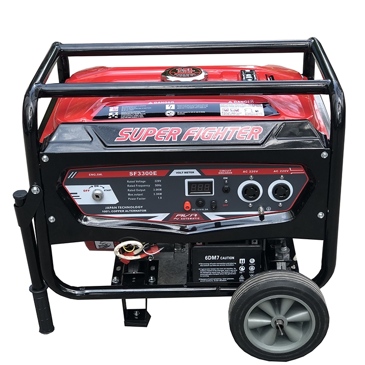 Máy Phát Điện Chạy Xăng 3Kw Super Fighter SF3300E Đề