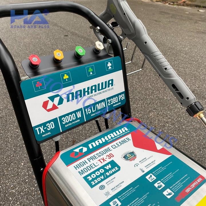 Máy Rửa Xe Cao Áp Nakawa 3Kw 2380PSI TX-30