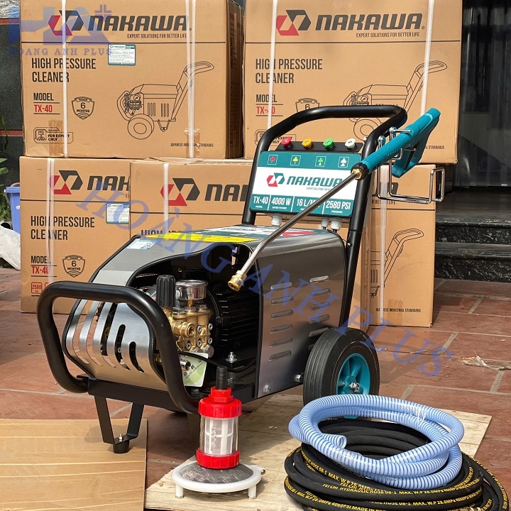 Máy Rửa Xe Cao Áp Nakawa 4Kw 2580 PSI 3 Pha TX-40