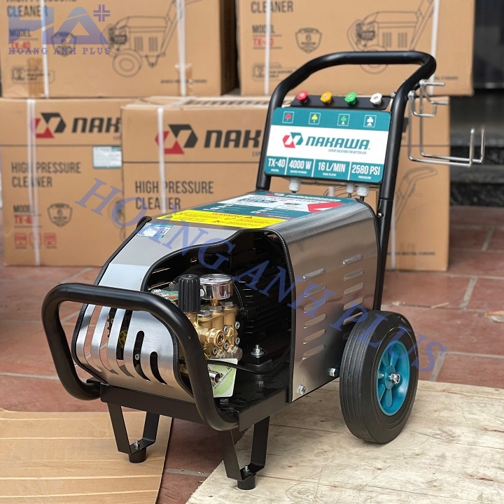 Máy Rửa Xe Cao Áp Nakawa 4Kw 2580 PSI 3 Pha TX-40