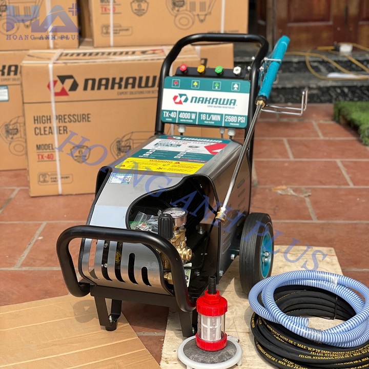 Máy Rửa Xe Cao Áp Nakawa 4Kw 2580 PSI 3 Pha TX-40