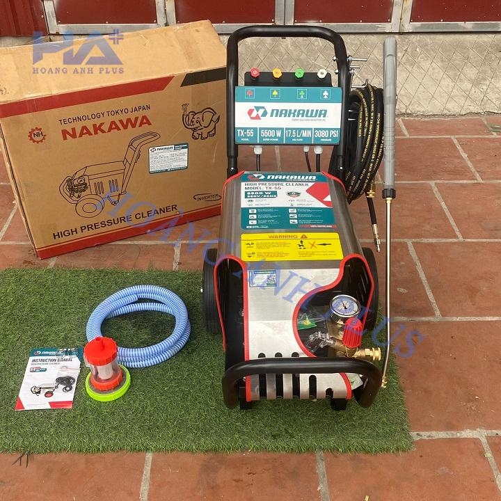 Máy Rửa Xe Cao Áp Nakawa 5.5Kw 3000 PSI 3 Pha TX-55