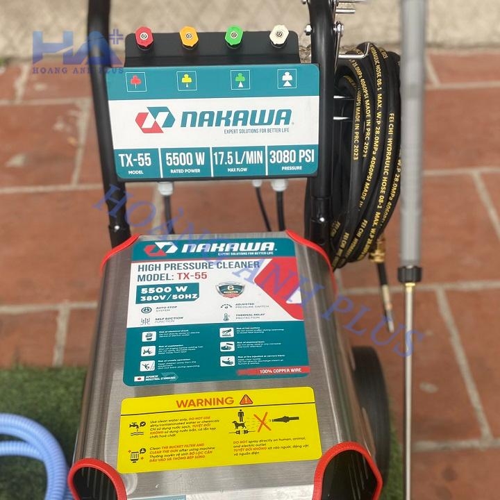Máy Rửa Xe Cao Áp Nakawa 5.5Kw 3000 PSI 3 Pha TX-55